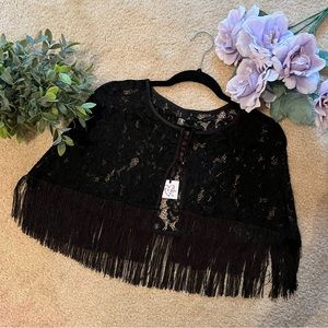 Peek and Beau fringe shawl XS